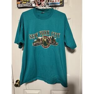 Vintage 90’s New York Statue Of Liberty Print Single Stitch Tee Men’s XL